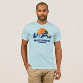 Retro White Mountain Wandern T - Shirt (Vorne ganz)