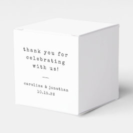 Retro White Schreibwriter Custom Wedding Vielen Da Geschenkschachtel