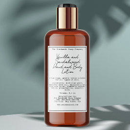 Retro White Waterproof Cosmetics Flasche Etikett