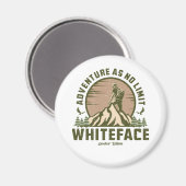 Retro Whiteface Mountain Wanderung Magnet (Vorderseite/Rückseite)