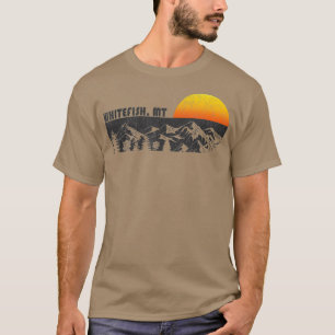 Retro Whitefish Montana Montana T-Shirt