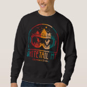 Retro Whitetail Mountain Ski Adventure Sweatshirt (Vorderseite)
