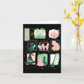 Retro Wicked Stamps Christmas Vibes Clothing Long  Karte (Gelbe Blume)