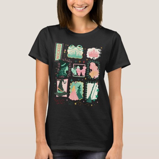 Retro Wicked Stamps Christmas Vibes Clothing  T-Shirt (Vorderseite)