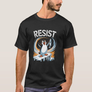 Retro Widerstand Die Pinguine Vintage Lustig Männ T-Shirt