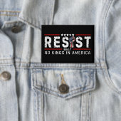 Retro Widerstehen Keine Könige In Amerika Button (Insitu)