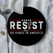 Retro Widerstehen Keine Könige In Amerika Button (Beispiel)
