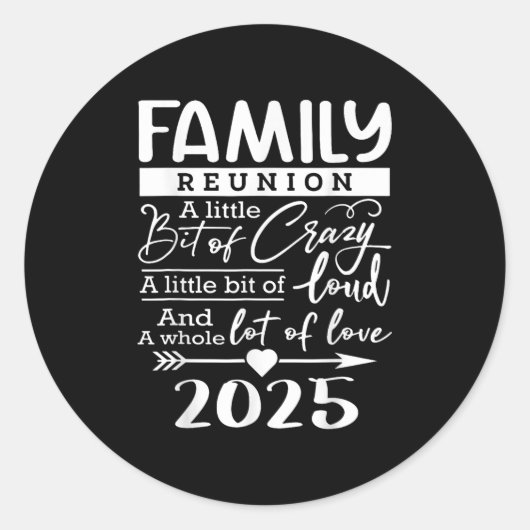 Retro-Wiedersehen der 2025er-Reihe ein bisschen ve Runder Aufkleber (Vorderseite)