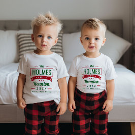 Retro-Wiedersehen-Logo für moderne Familien Baby T-shirt