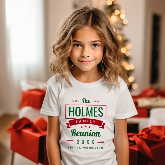 Retro-Wiedersehen-Logo für moderne Familien T-Shirt