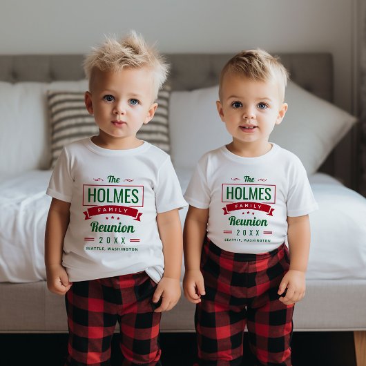 Retro-Wiedersehen-Logo für moderne Familien T-Shirt