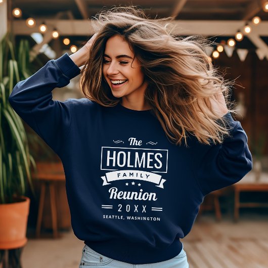 Retro-Wiedersehen-Logo für moderne Familien T-Shirt