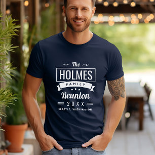 Retro-Wiedersehen-Logo für moderne Familien T-Shirt