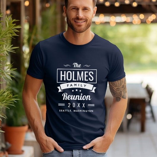 Retro-Wiedersehen-Logo für moderne Familien T-Shirt