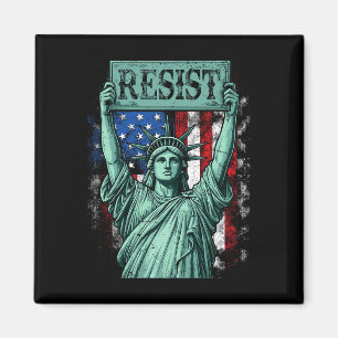 Retro Wiederstehe Nicht Mein Präsident Anti-trump Magnet