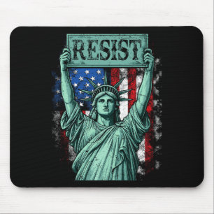 Retro Wiederstehe Nicht Mein Präsident Anti-trump Mousepad