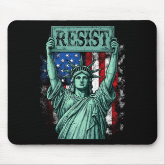 Retro Wiederstehe Nicht Mein Präsident Anti-trump  Mousepad