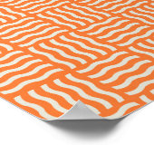 Retro Wiggle Noodle Pattern Poster - Lebhafter Abs (Ecke)