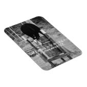 Retro Wild Black Bear Trash Scavenging Garbage Magnet (Rechte Seite)