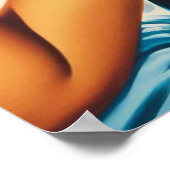 Retro-Wild-West-Pin-up Poster (Ecke)
