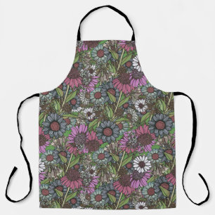 Retro Wildblume Winter Garden Umschlagpapier Schürze