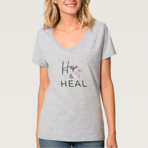 Retro-Wildblumen-Grafik-T-Shirt "Hoffnung und Heil T-Shirt