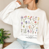 Retro-Wildblumen Sweatshirt