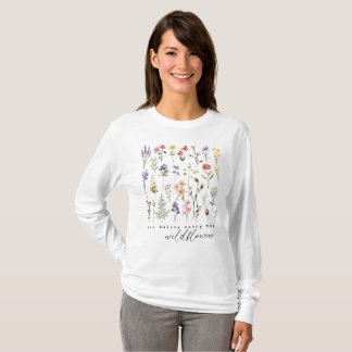 Retro-Wildblumen T-Shirt