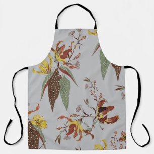 Retro-Wildblumen-Vintage-Stimmung, botanische Pfla Schürze