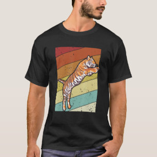 Retro Wildkatze, Raubkatze, Königiger Tiger, Sibir T-Shirt