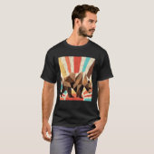 Retro Wildlife Forest Animal Nature Grizzly Bär T-Shirt (Vorne ganz)