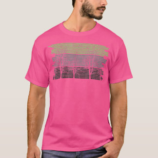 Retro Wildnis Natur Bäume Outdoor Wald T-Shirt