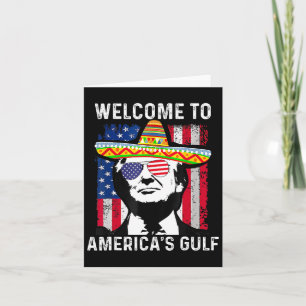 Retro Willkommen im amerikanischen Golf-Funny Trum Karte
