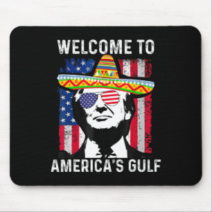 Retro Willkommen im amerikanischen Golf-Funny Trum Mousepad