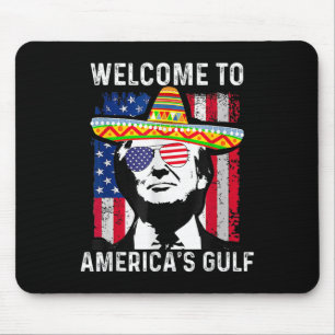 Retro Willkommen im amerikanischen Golf-Funny Trum Mousepad