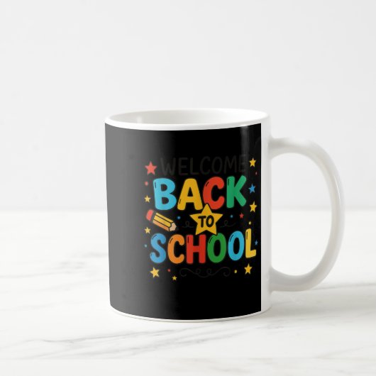 Retro Willkommen zurück zum Schullehrerpreis Kaffeetasse (Rechts)