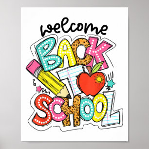 Retro Willkommen zurück zum Schullehrerpreis Poster