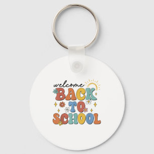 Retro Willkommen zurück zum Schullehrerpreis Schlüsselanhänger