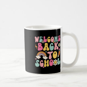 Retro Willkommen Zurück zur Schule Lehrer Anerkenn Kaffeetasse