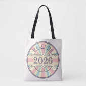 Retro-Willkommens-Tasche 2026 Neujahr Tasche (Vorderseite)