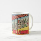 Retro Wilmington Delaware Mug Kaffeetasse (VorderseiteRechts)