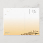 Retro-Windmühle Postkarte (Rückseite)