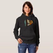 Retro Windsurfing Surfing Surfer Kitesurfer Windsu Hoodie (Vorne ganz)