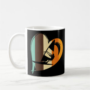 Retro Windsurfing Surfing Surfer Kitesurfer Windsu Kaffeetasse
