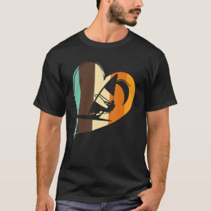 Retro Windsurfing Surfing Surfer Kitesurfer Windsu T-Shirt