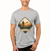 Retro-Windturbinen-Berg-T-Shirt - 70er Natur