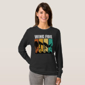 Retro Wing Surf Wing Foil 1 T-Shirt (Vorne ganz)