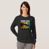 Retro Wing Surf Wing Foil T-Shirt (Vorne ganz)