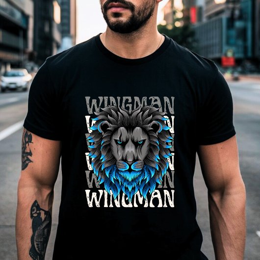 Retro Wingman T-Shirt – Brüder stehen hinter dir
