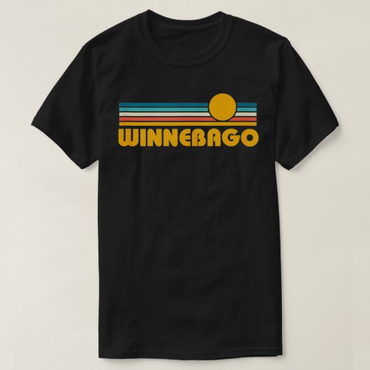 Retro Winnebago Minnesota Sunset T-Shirt (Design vorne)